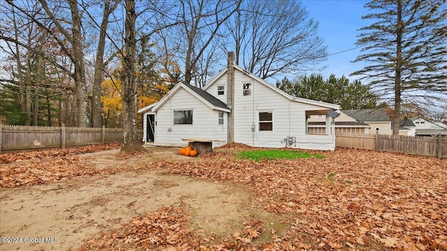 view of rear view of property