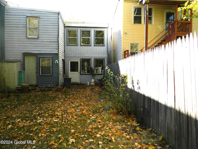 view of rear view of property