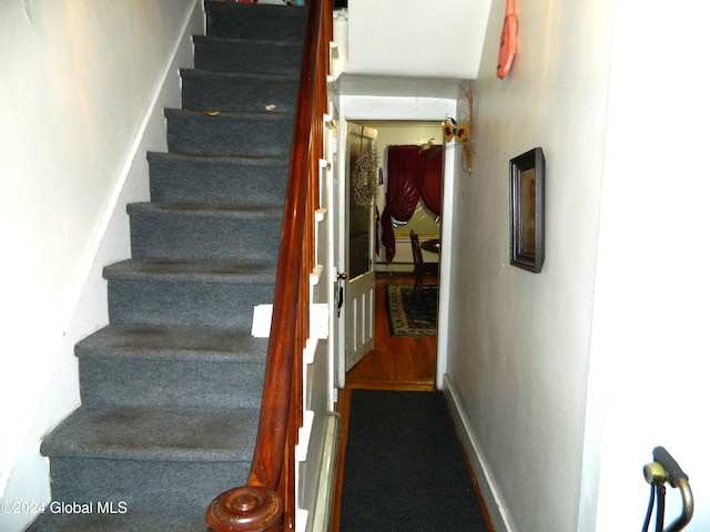 view of staircase