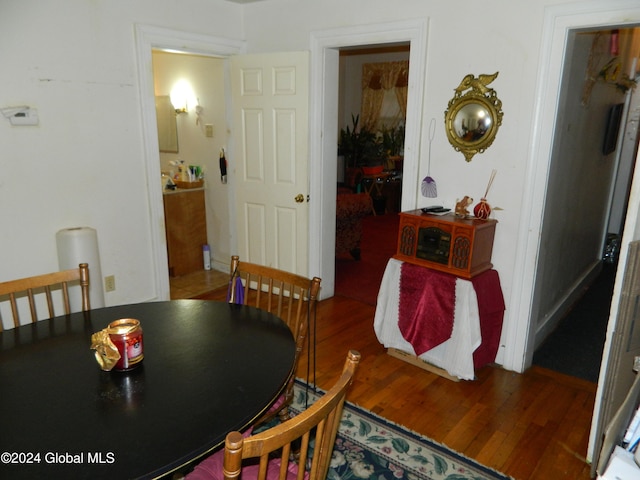 dining room featuring hardwood / wood-style floors