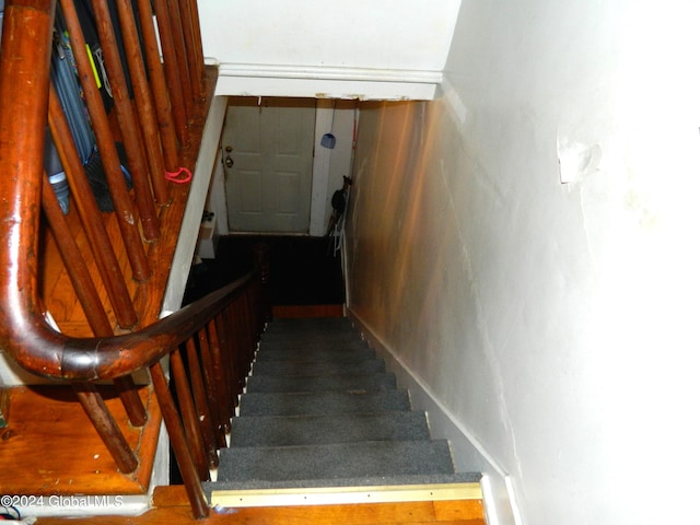 view of staircase