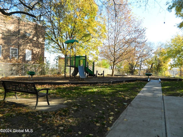 view of play area