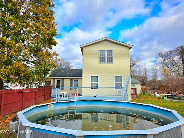 view of back of property