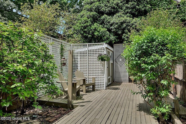 49A Dove St, Albany, NY 12210 - view of wooden deck