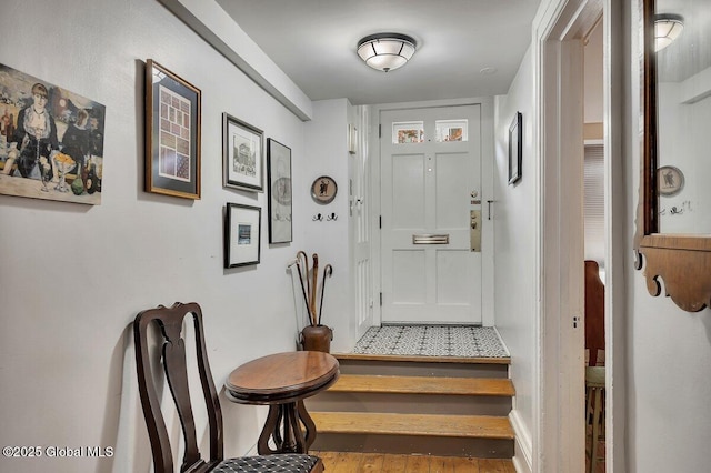 49A Dove St, Albany, NY 12210 - entryway featuring wood finished floors