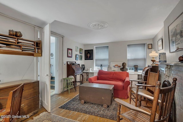 49A Dove St, Albany, NY 12210 - living area featuring hardwood / wood-style flooring