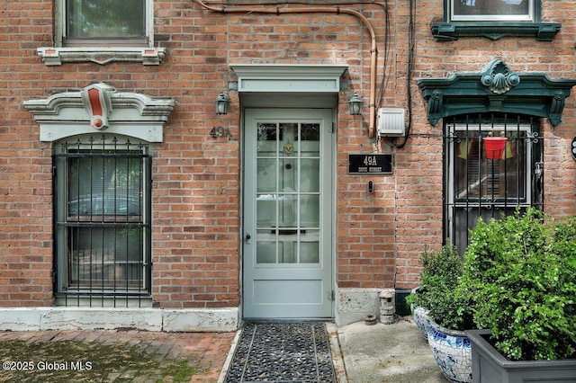 49A Dove St, Albany, NY 12210 - property entrance featuring brick siding