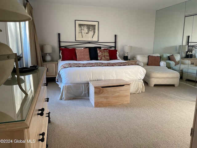 bedroom featuring carpet floors