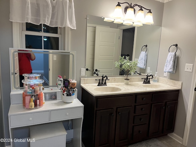 bathroom featuring vanity