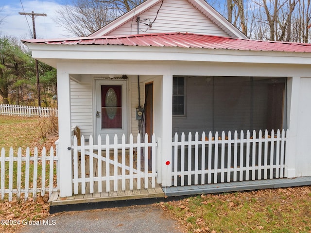 view of front of home