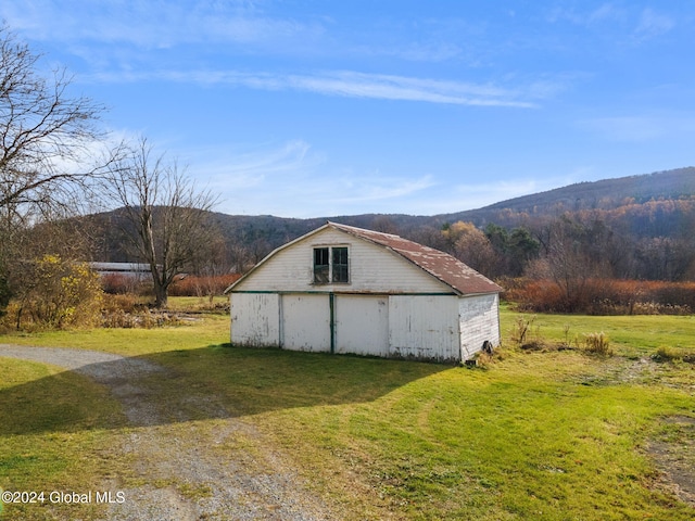 16 Main St, Worcester, NY 12064 - view of outdoor structure with a mountain view
