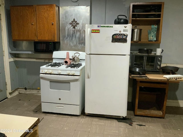 kitchen featuring white appliances