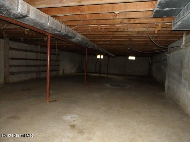 view of basement