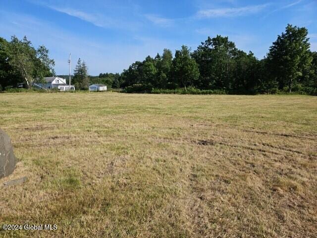 view of yard featuring a rural view