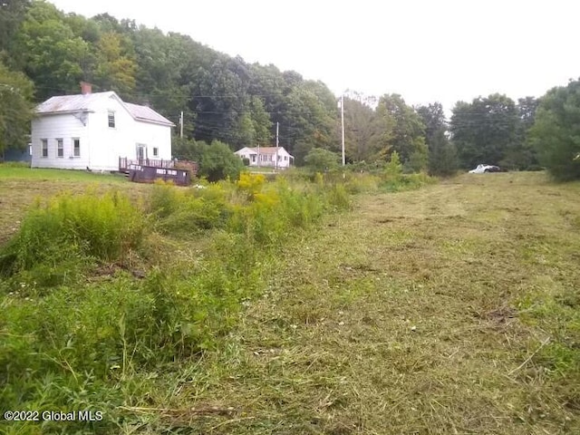 view of yard featuring a deck