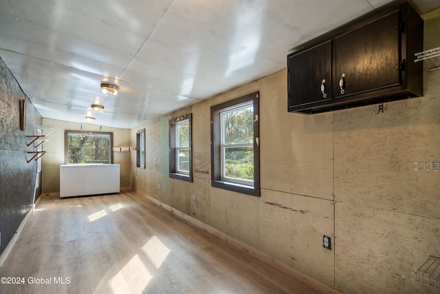 interior space with light hardwood / wood-style floors