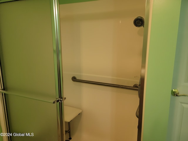 bathroom with walk in shower