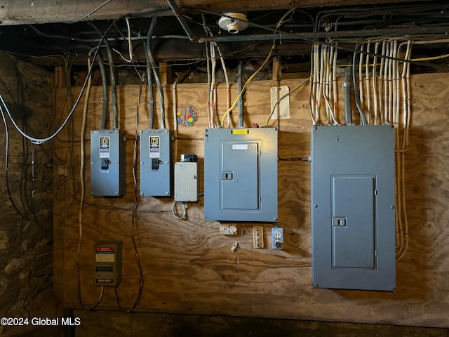 utility room featuring electric panel