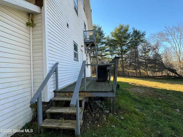 exterior space with a wooden deck