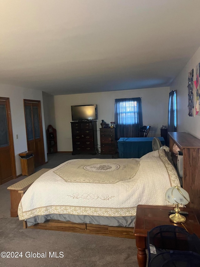 bedroom with carpet flooring