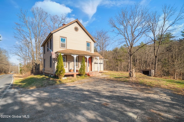 view of front of house featuring a porch