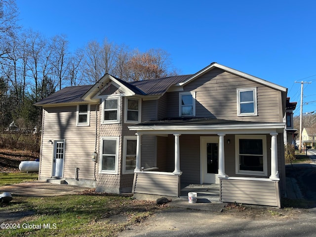 view of front of house with a porch