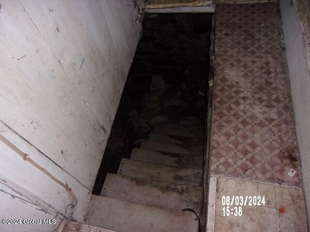 view of stairway