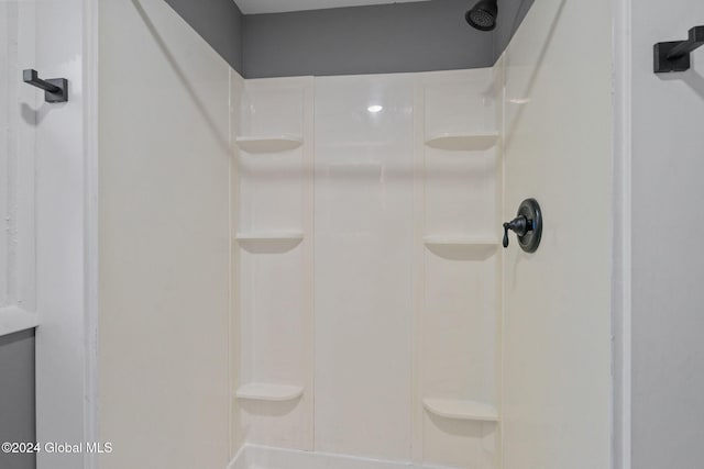 bathroom with walk in shower