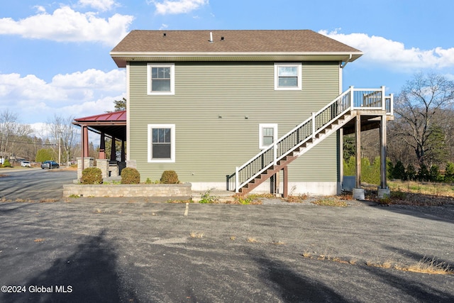 view of rear view of property