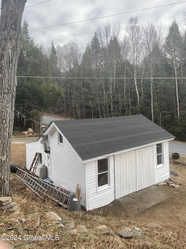 261 Fox Hill Rd, Edinburg, NY 12134 - view of outdoor structure with a view of trees
