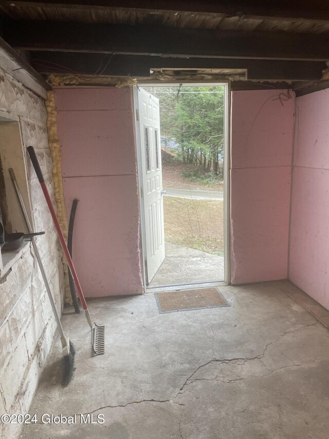 261 Fox Hill Rd, Edinburg, NY 12134 - miscellaneous room with concrete floors