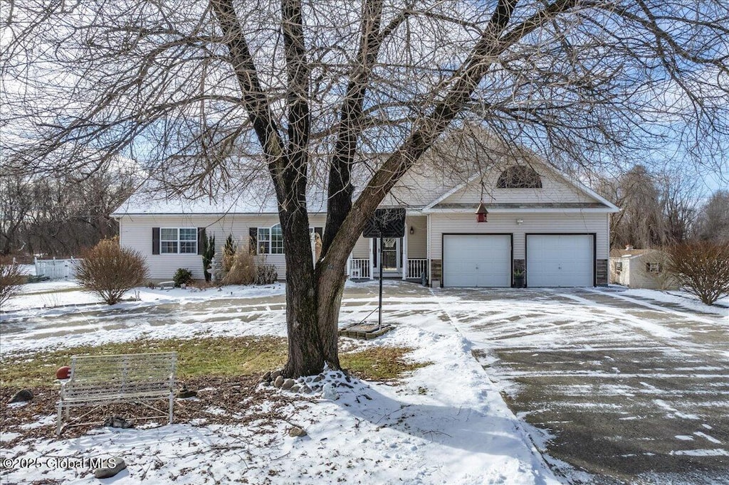 ranch-style house with a garage