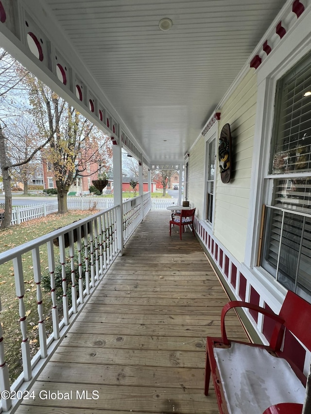 21 Willett St, Fort Plain, NY 13339 - view of wooden porch