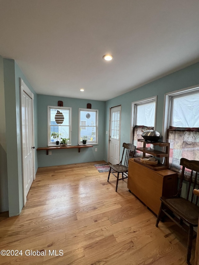 21 Willett St, Fort Plain, NY 13339 - living area featuring healthy amount of natural light, light wood finished floors, and recessed lighting