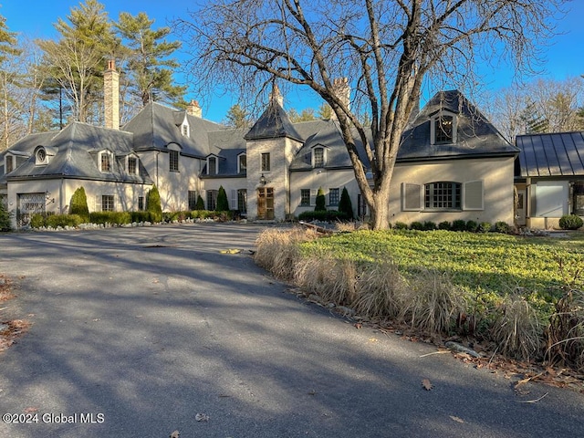 view of french country home