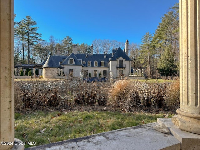 view of rear view of property