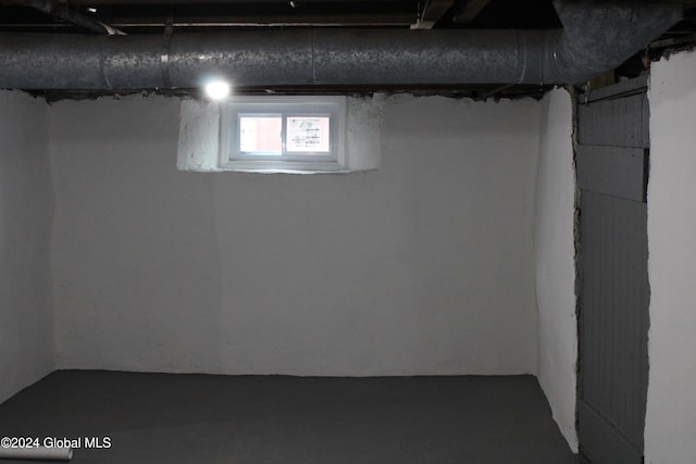 view of basement