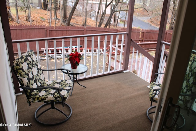 view of balcony