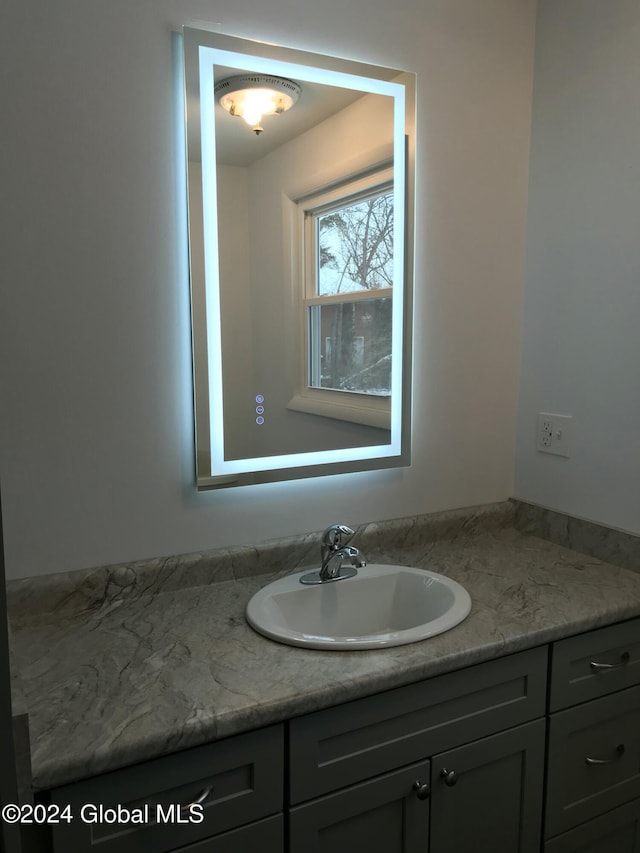 bathroom featuring vanity