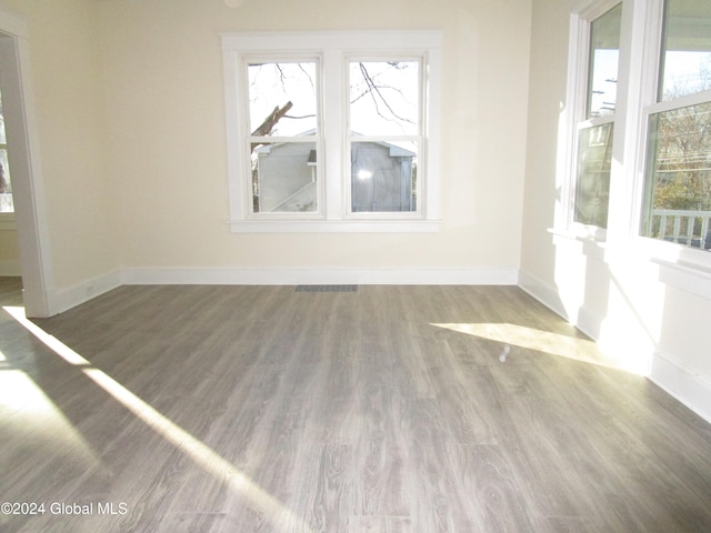 interior space featuring wood-type flooring