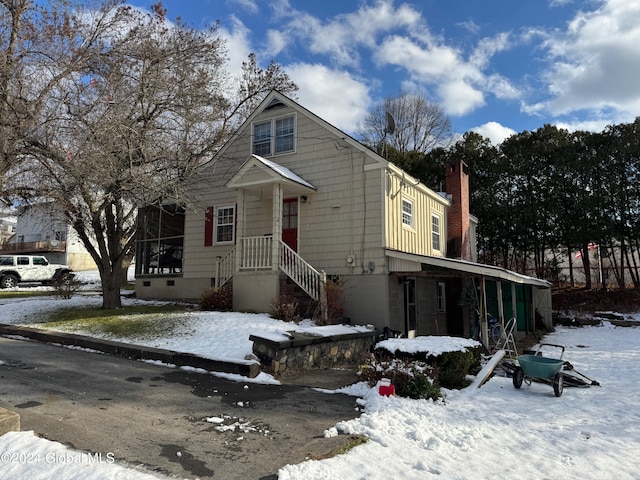 view of front of home