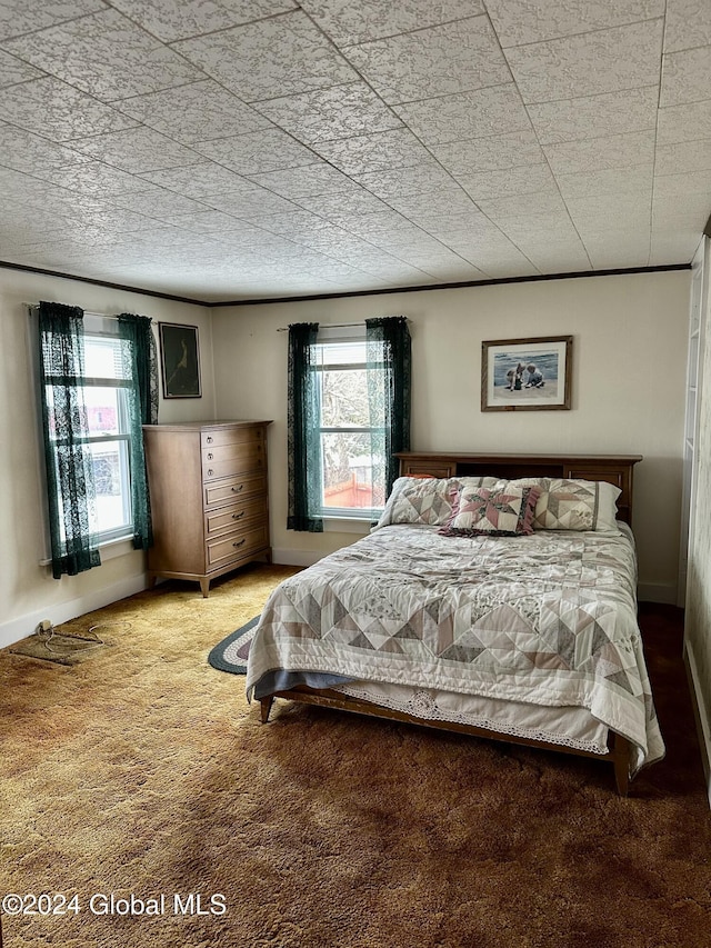 bedroom with carpet flooring