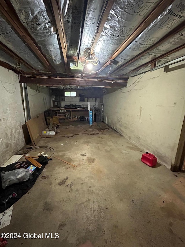 view of basement