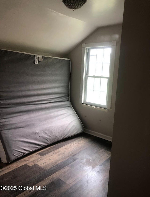 24 Wagner St, Fort Plain, NY 13339 - unfurnished bedroom with vaulted ceiling and wood finished floors