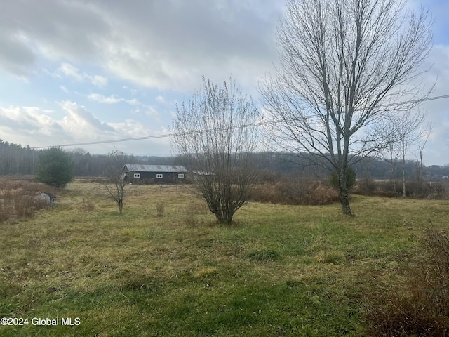 view of yard featuring a rural view