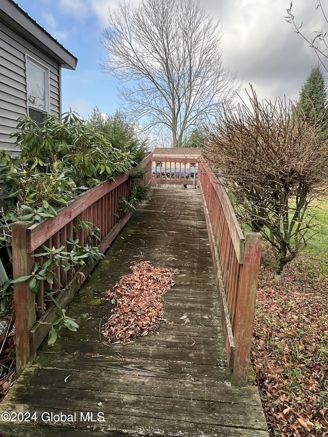 view of deck