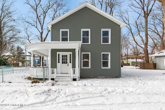 view of front of home