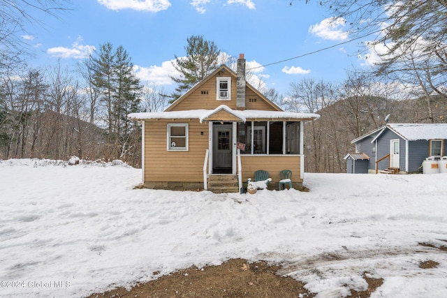 view of bungalow-style home