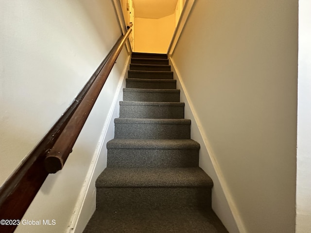 view of staircase