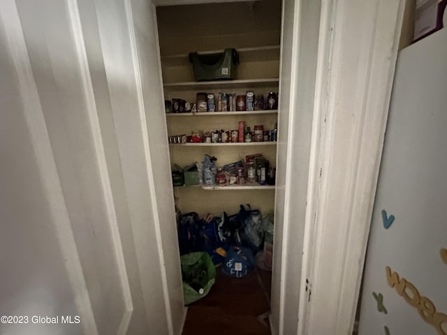 view of pantry